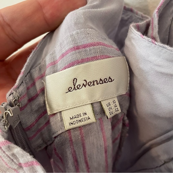 Anthro Elevenses Nantucket Linen Jumpsuit 10 - Picture 12 of 14